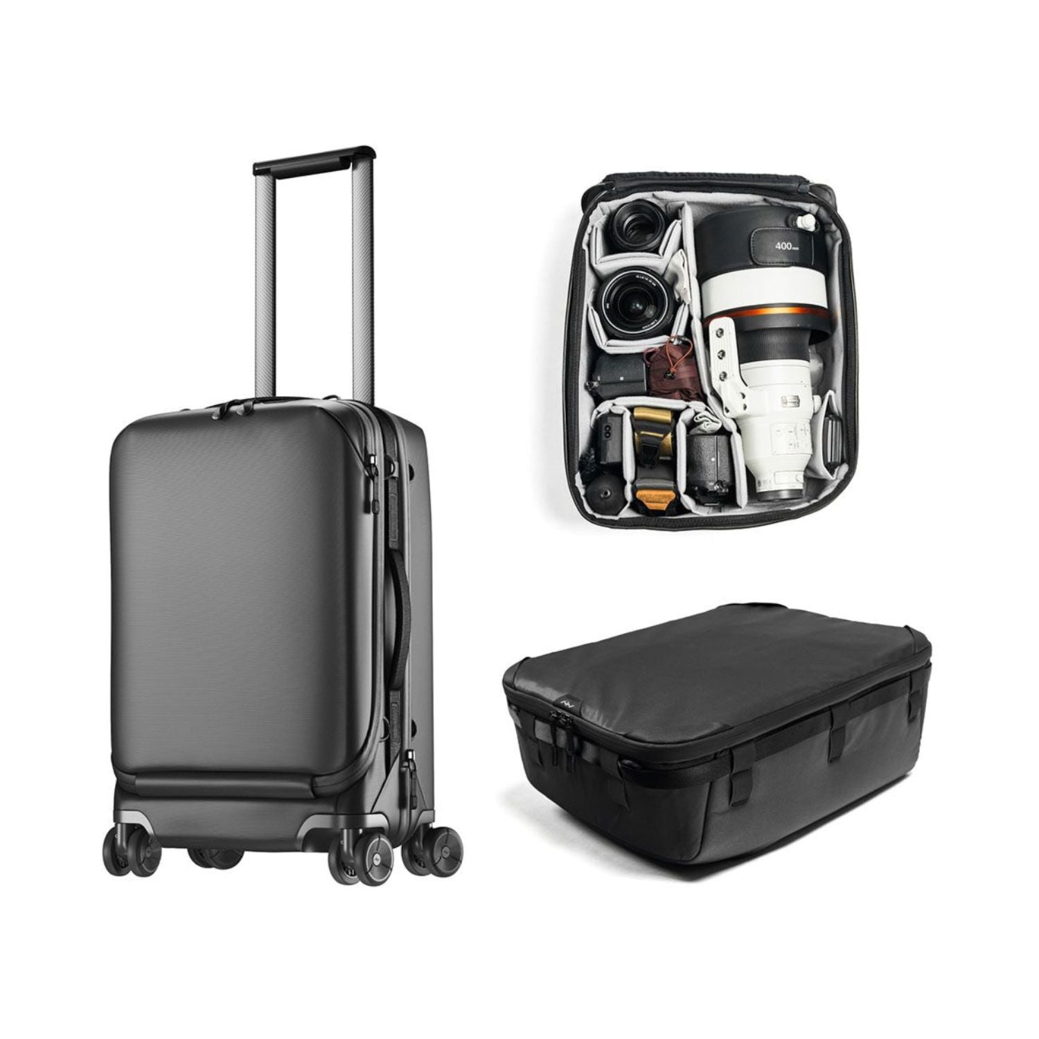 Peak-Design-Roller-Pro-Carry-On-Rolling-Creator-Combo-Backpack-Black-Online-Buy-India - Hey Jimmy